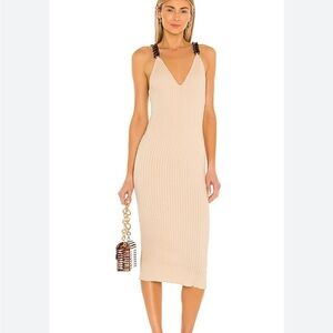 VALENTINA SHAH   Darcy Knit Dress in Beige XS/S NEW